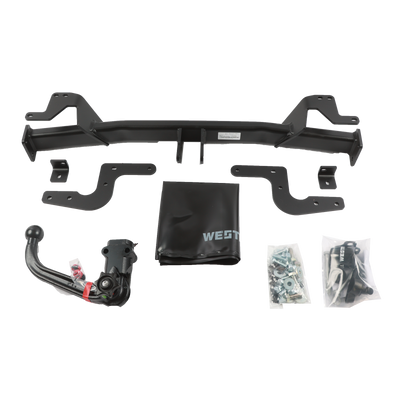 Westfalia Towbar detachable incl. TowTec electrical set 7pins universal