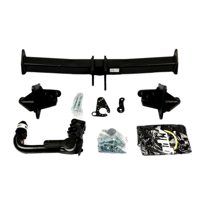 GDW Towbar detachable incl. TowTec electrical set 7pins universal
