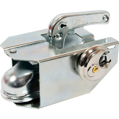 Box protection device lockable with padlock