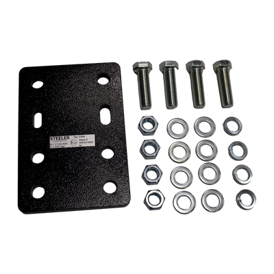 Adapter plate for height adjustment suitable for 2-hole flange balls
