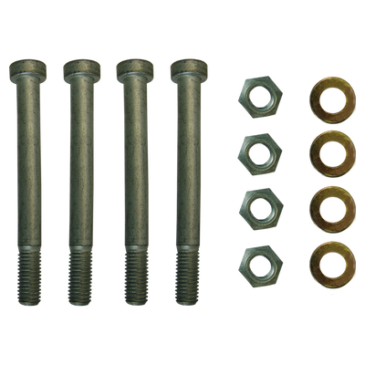 4 screws with shims and nuts for replacement plate and 4-hole ball heads