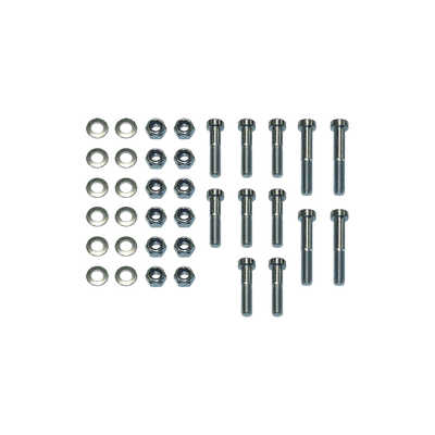 Screw set for replacement plate and 4-hole ball heads